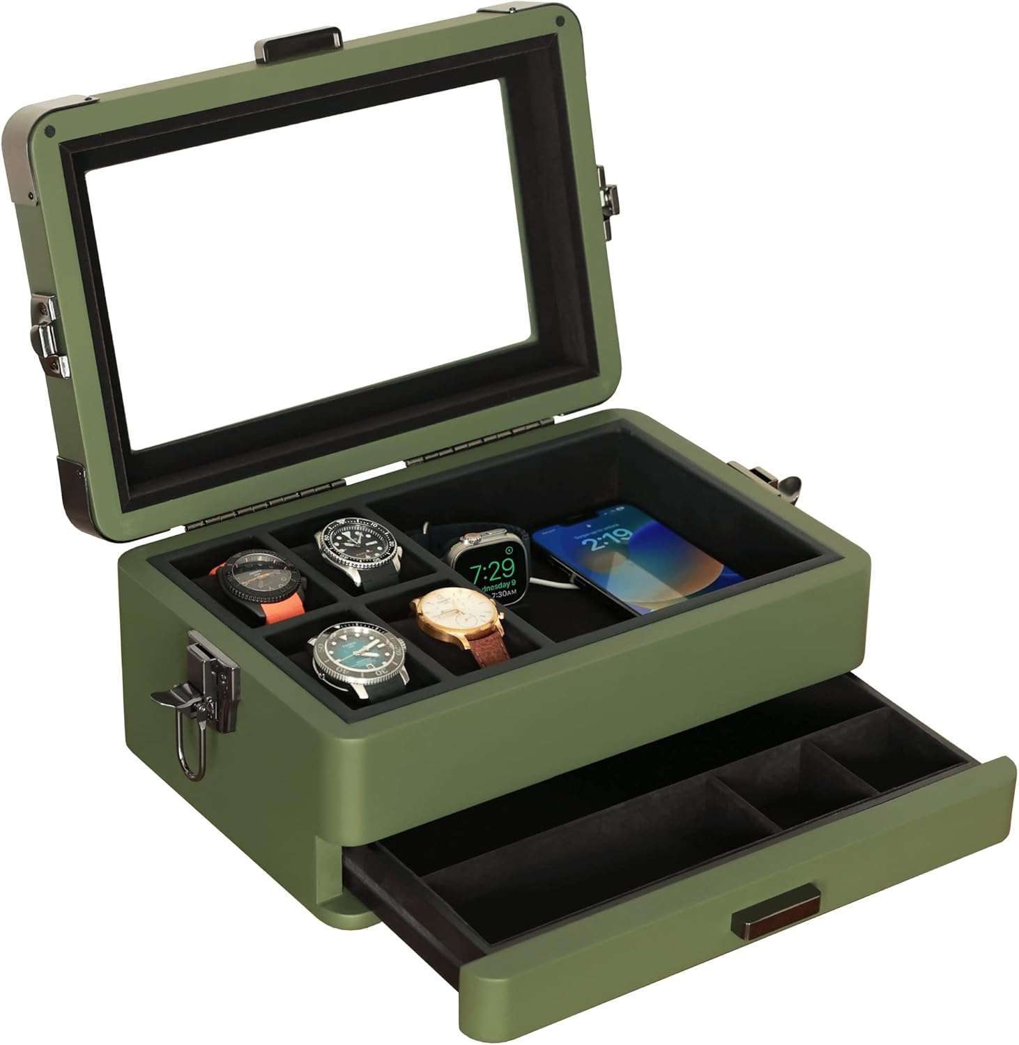 Men'S Accessories Organizer Tray - Watch Box Organizer for Men, 10
