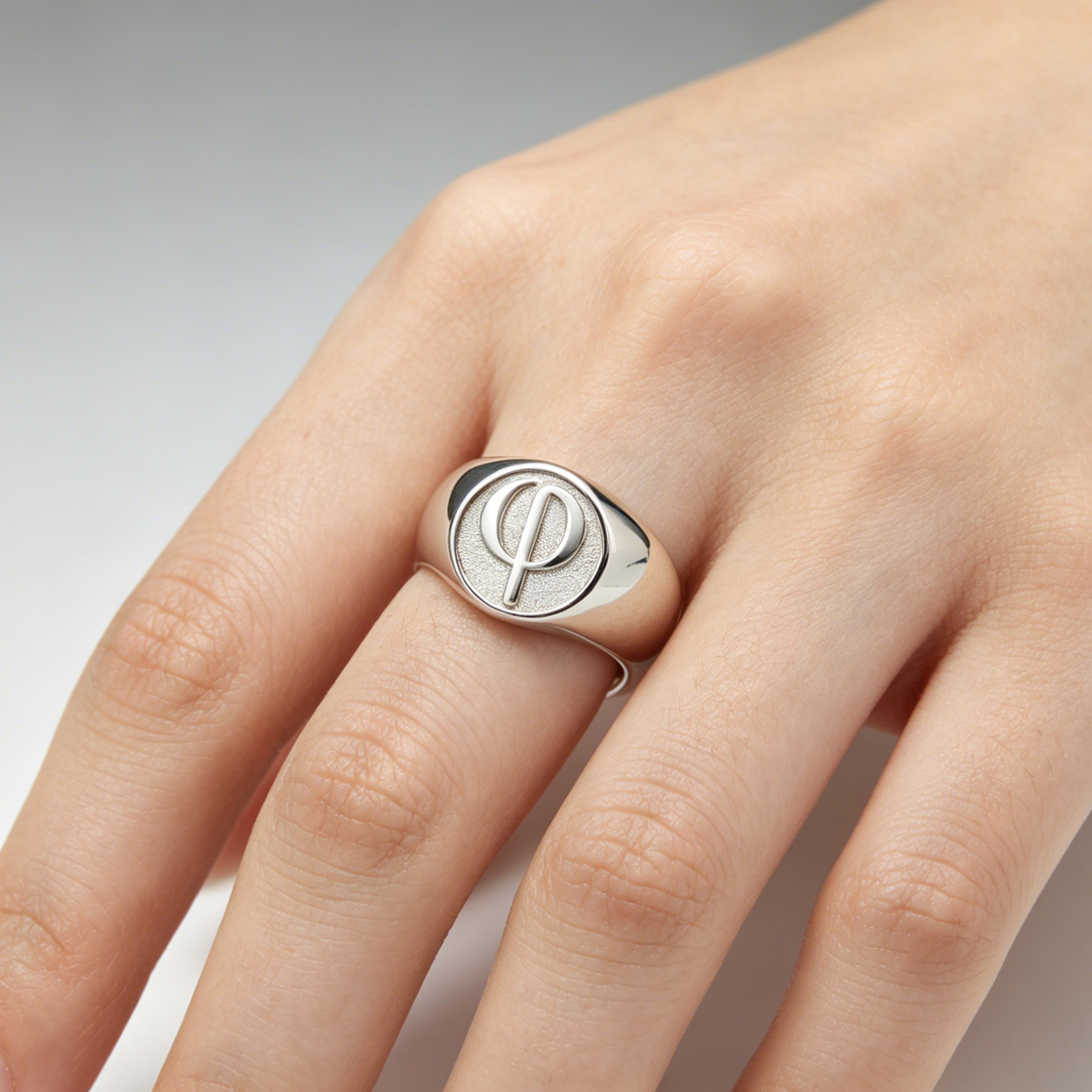 Signet Ring Men - 15mm Customized Signet Men Ring Personalized