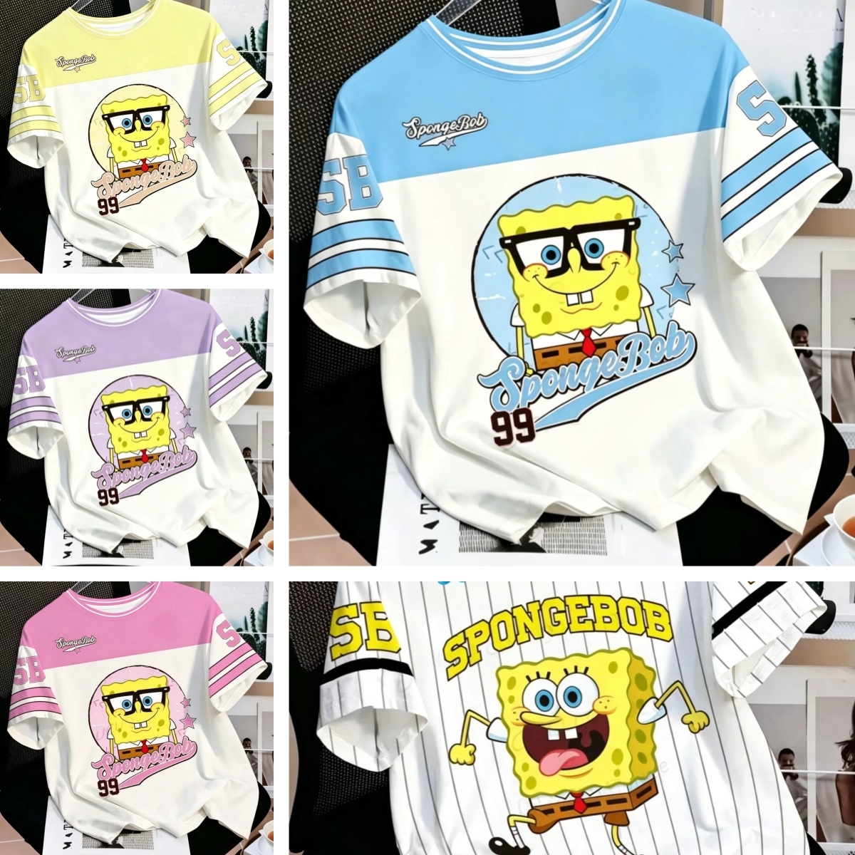 Men Accessories Unique - Summer SpongeBob SquarePants 3D Print Cartoon