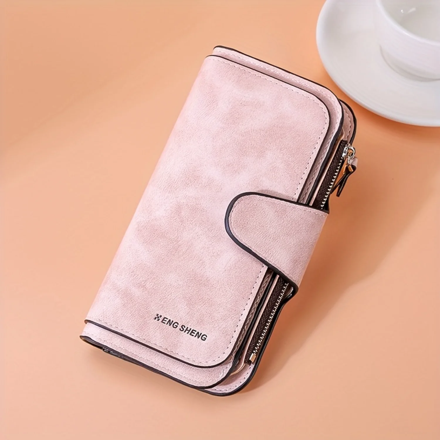 Card Case Minimalist - Retro Minimalist Short Walet, Solid Color