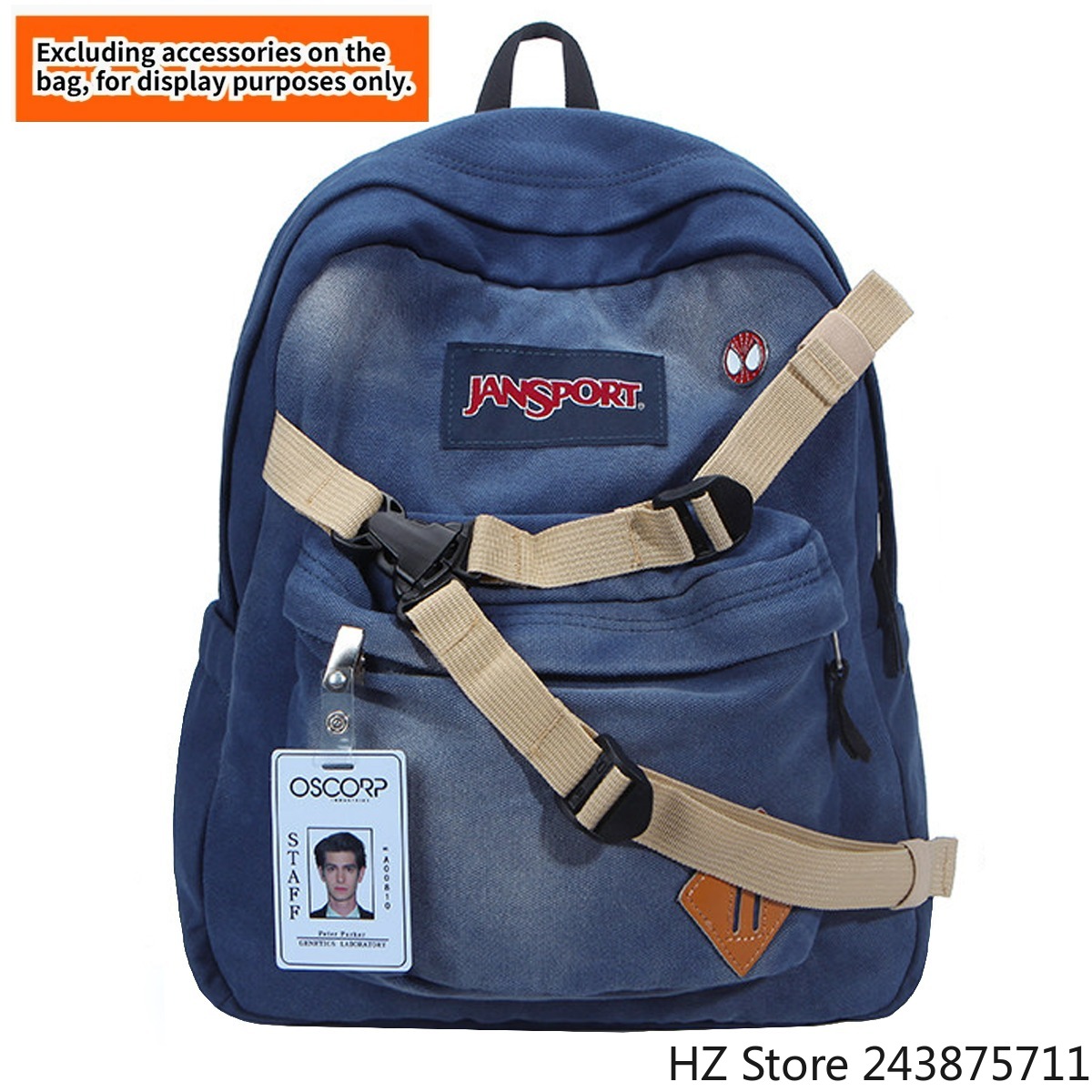 Men Accessories Unique - Spider-Man Denim Backpack Spiderman Bookbag andrew