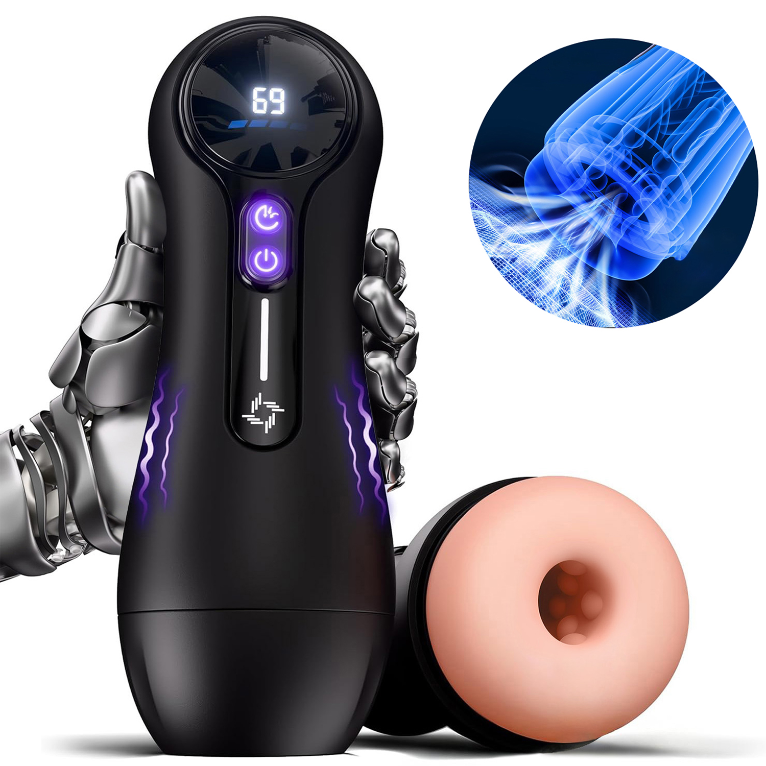 Men'S Vegan Accessories - Male Masturbator Penis Pump Adult Sex