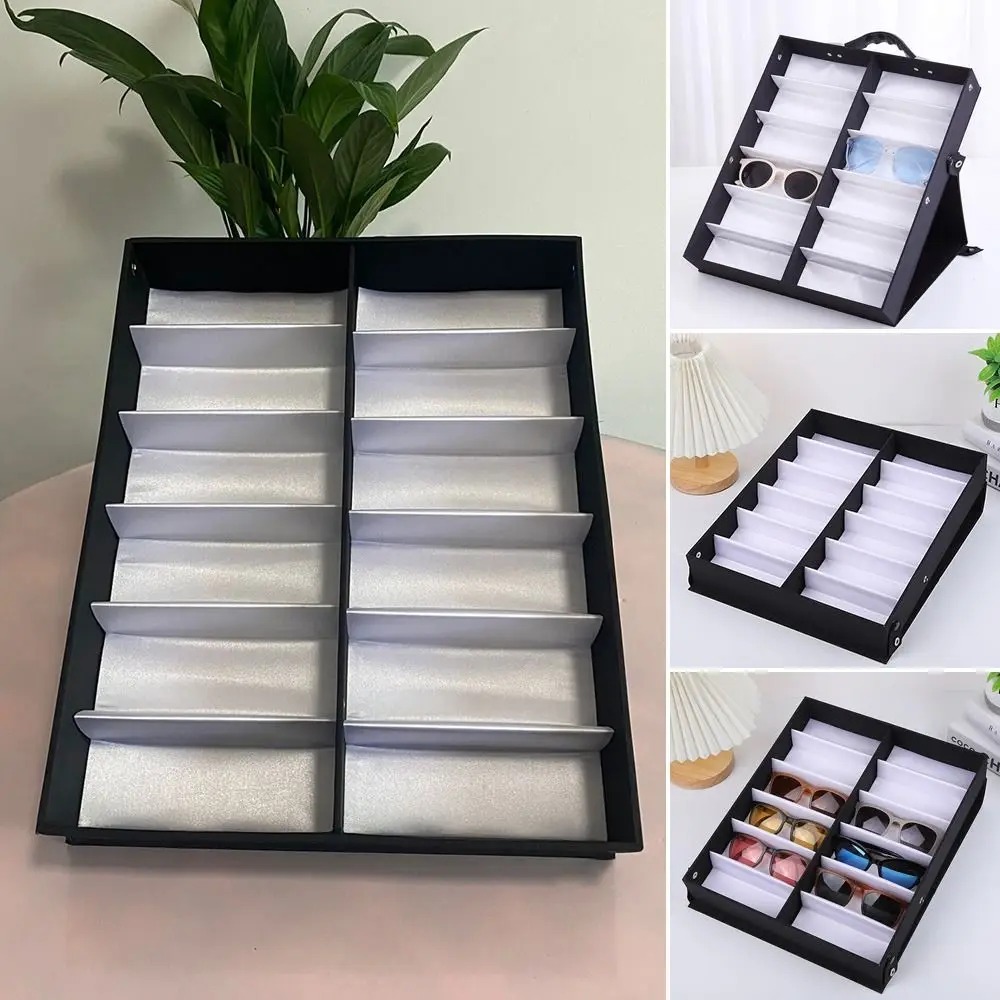 Men'S Accessories Organizer Tray - 12/18 Slots /Grid Glasses Storage Box