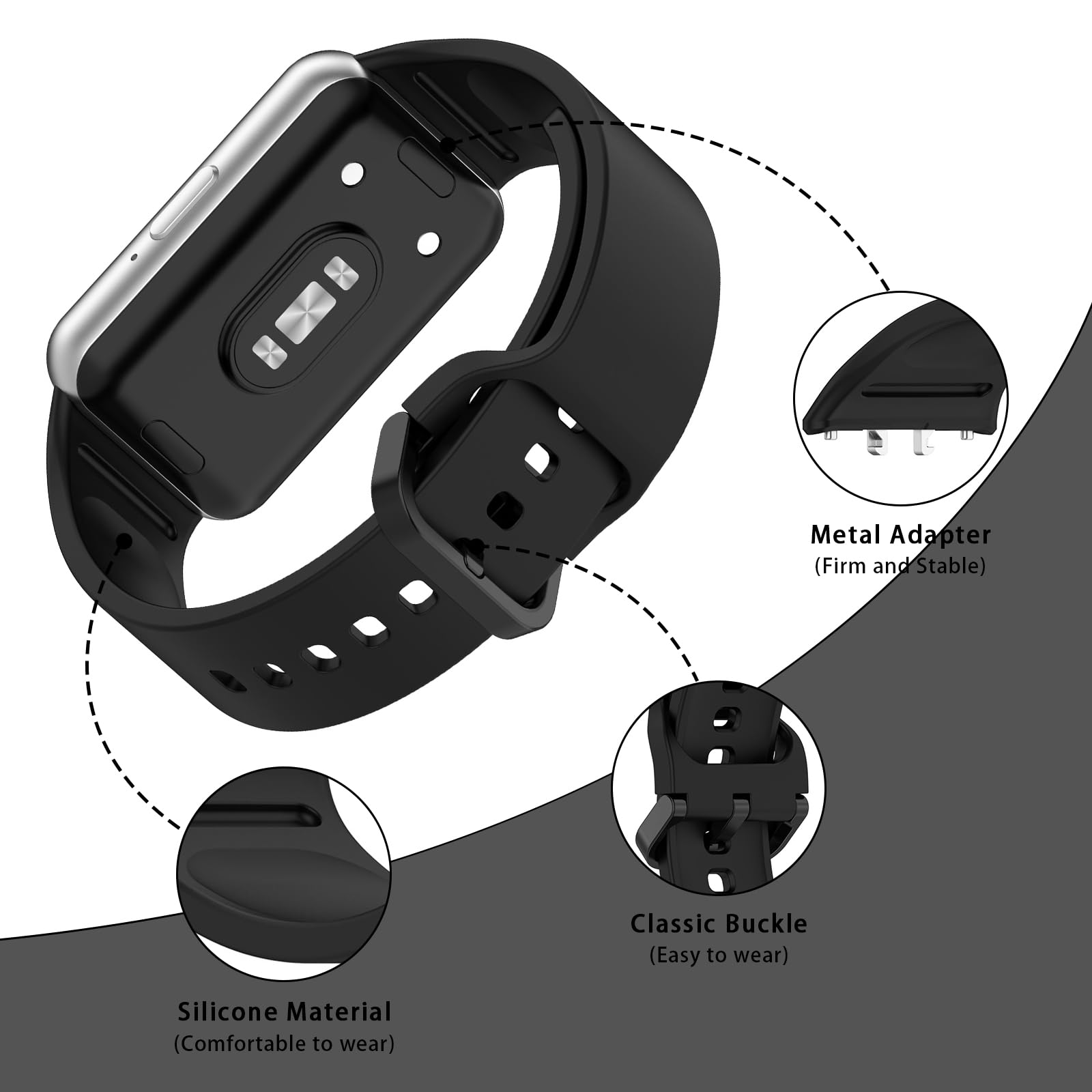 Silicone Strap for Samsung Gal – Men Accessories Website recenzja i cena
