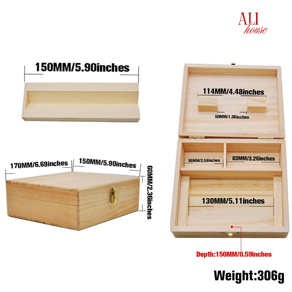 Wood Stash Box With Rolling Tr – Men'S Accessories Organizer Tray recenzja i cena