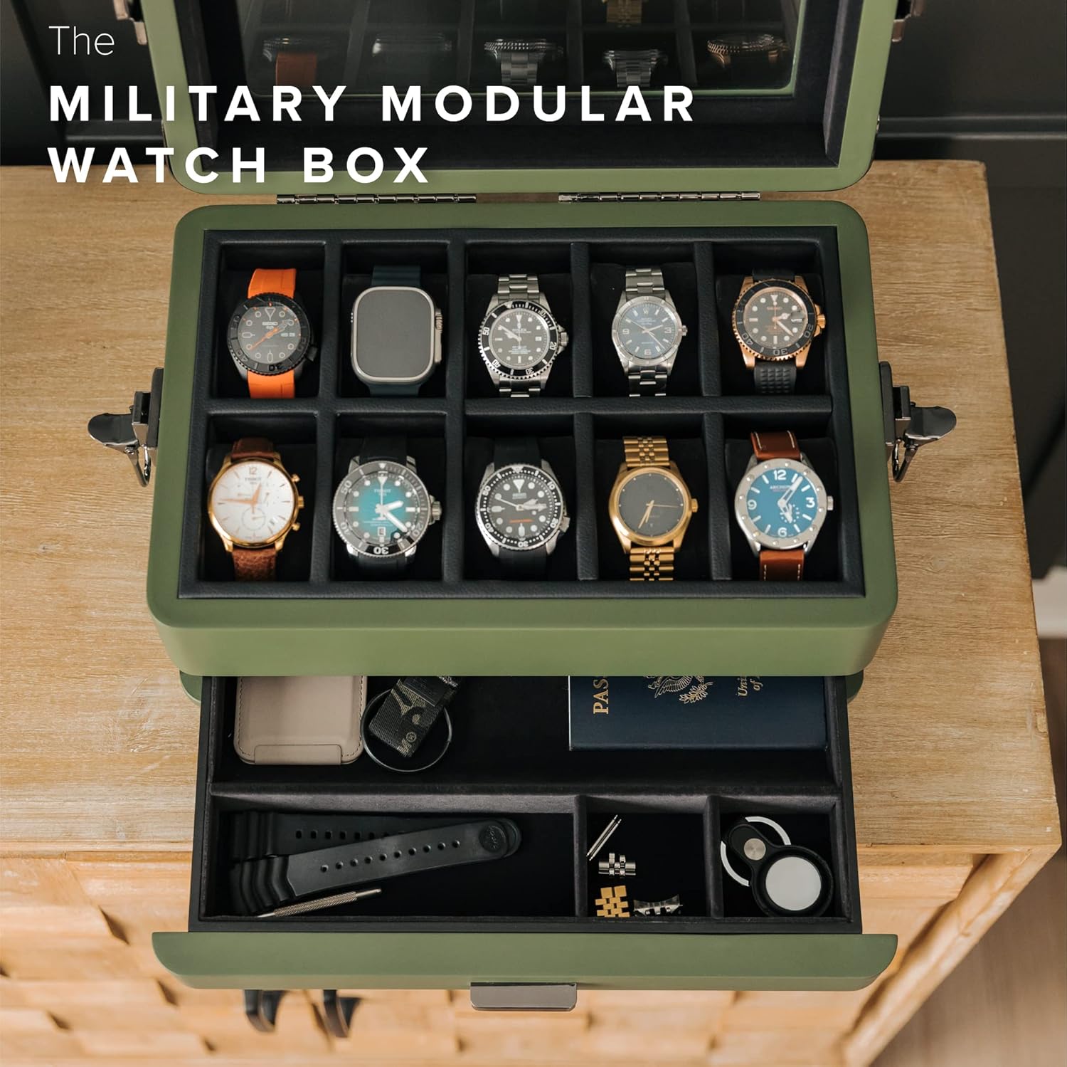 Watch Box Organizer for Men, 1 – Men'S Accessories Organizer Tray recenzja i cena