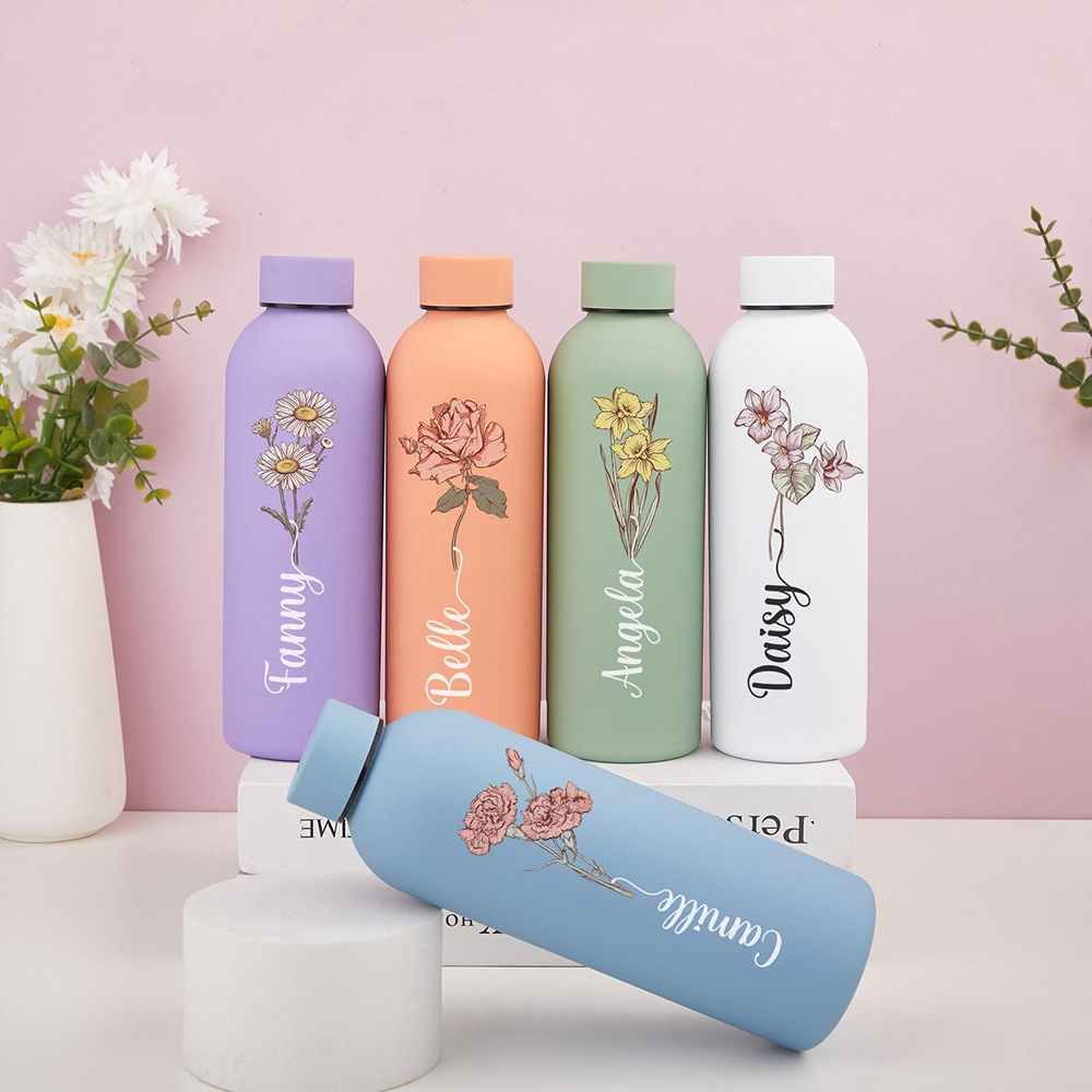 Customized floral water bottle – Flask Stainless Steel recenzja i cena