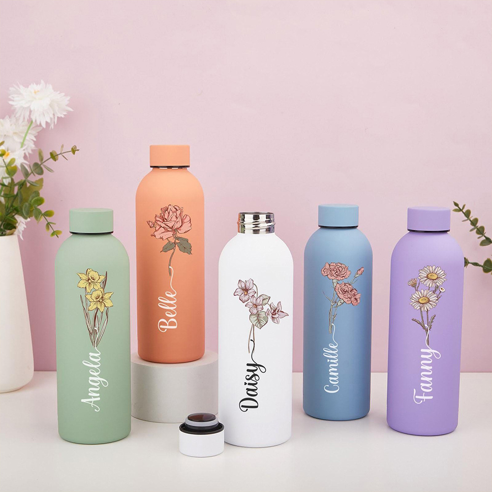 Customized floral water bottle – Flask Stainless Steel recenzja i cena
