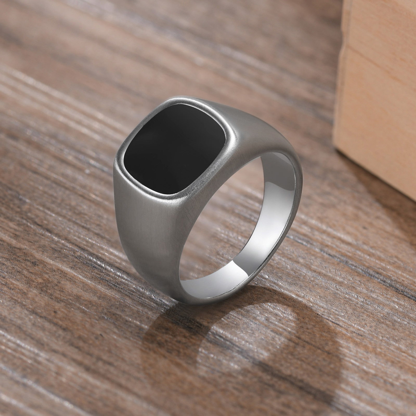 Men Stainless Steel Signet Rin – Signet Ring Men recenzja i cena