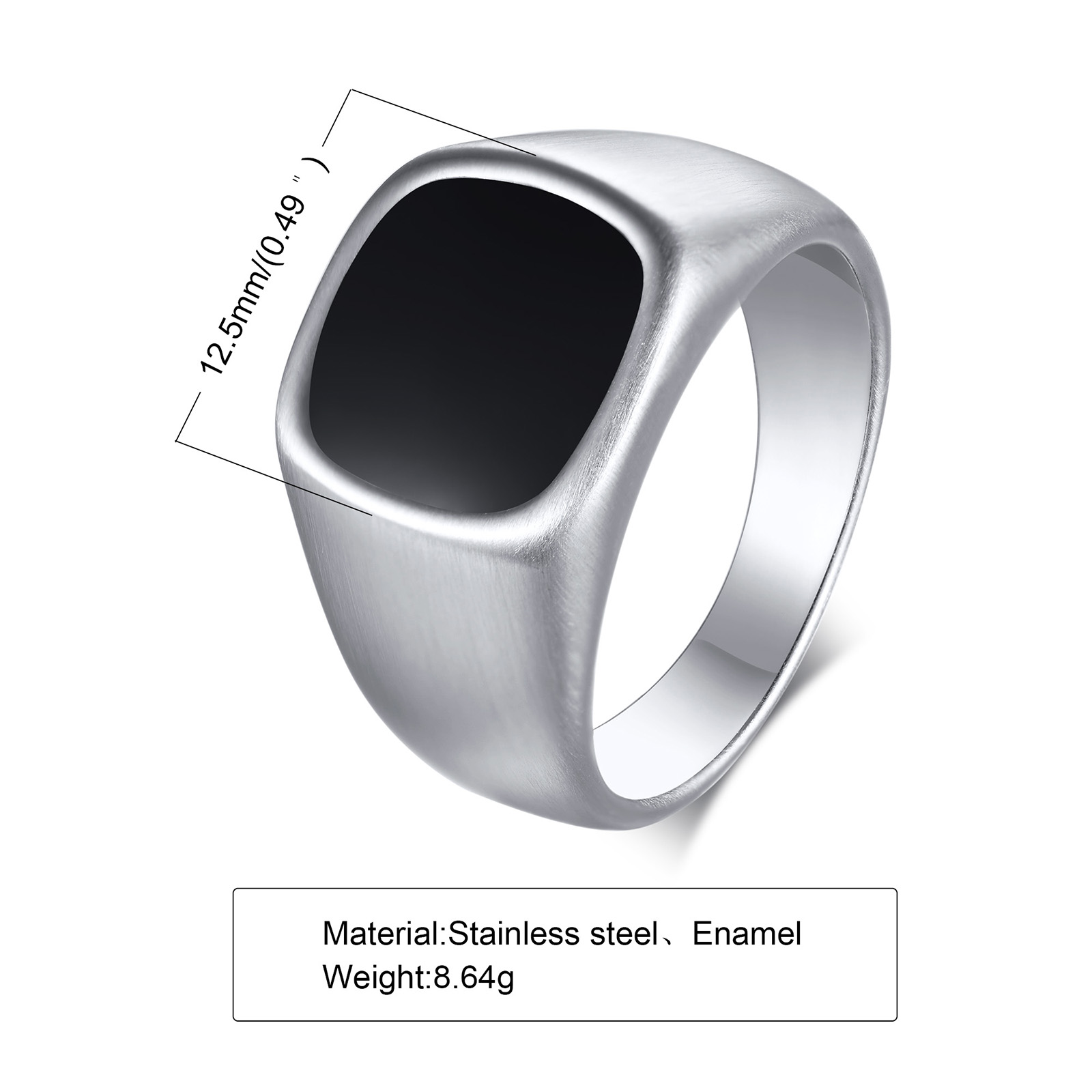 Men Stainless Steel Signet Rin – Signet Ring Men recenzja i cena