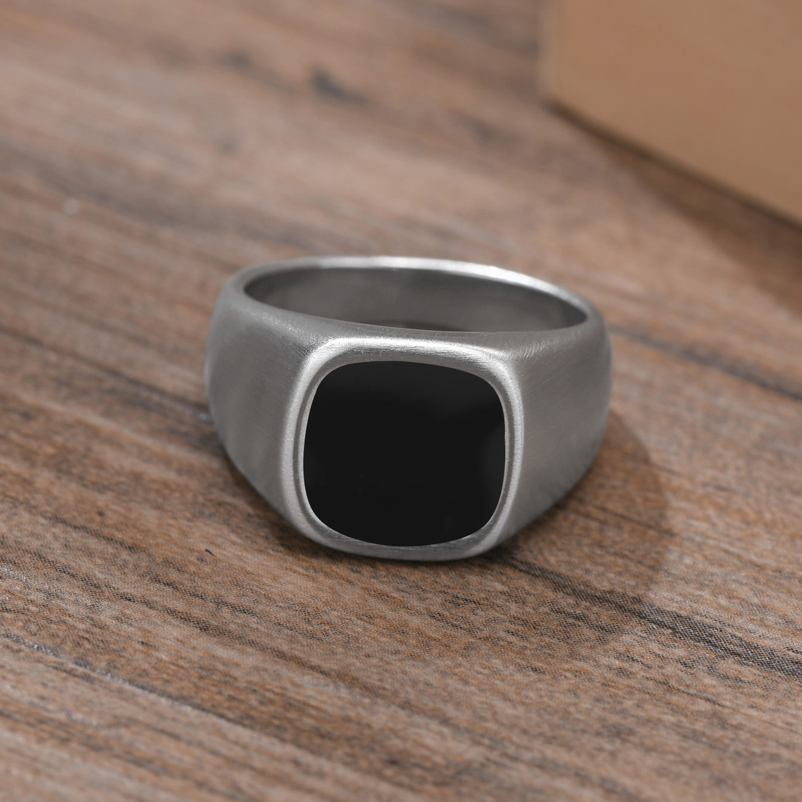 Men Stainless Steel Signet Rin – Signet Ring Men recenzja i cena