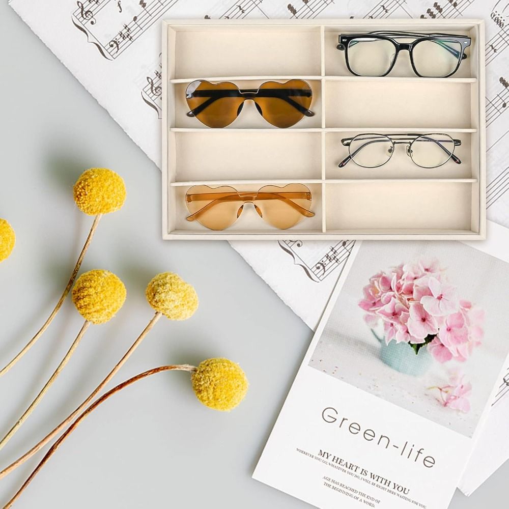 Beige Grey Sunglass Organizer  – Men'S Accessories Organizer Tray recenzja i cena