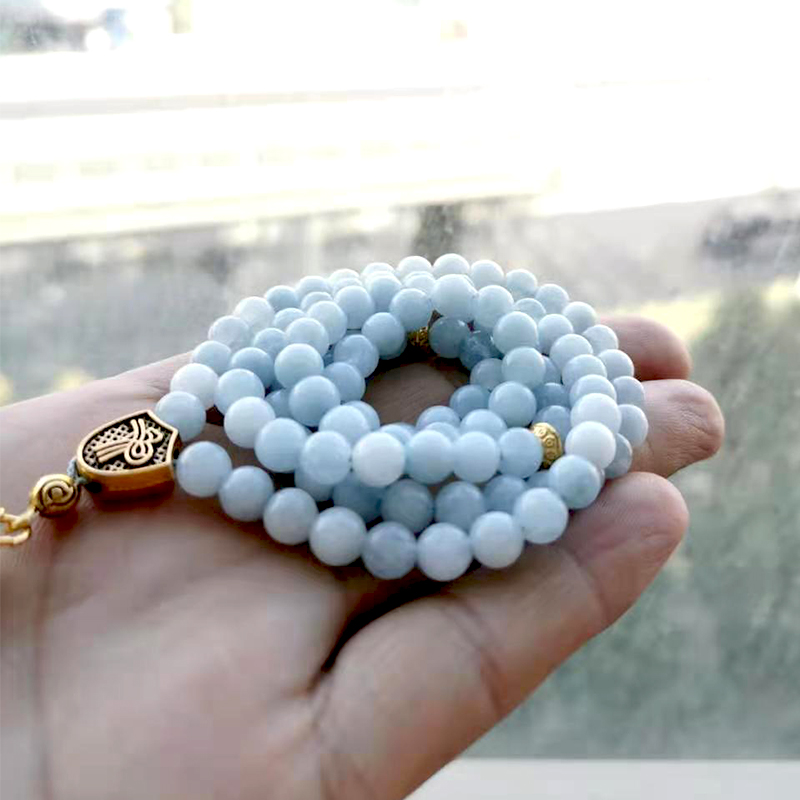 Tasbih Natural Aquamarines Sto – Men Accessories Hk recenzja i cena