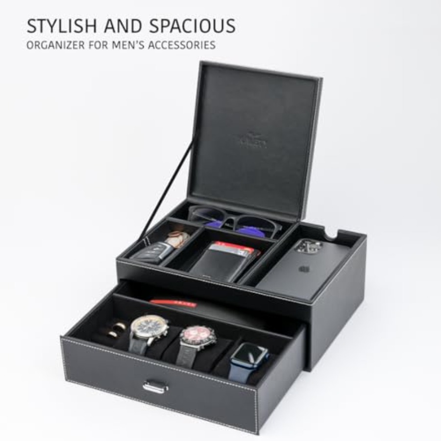 Mens Jewelry Box Organizer and – Men'S Accessories Organizer Tray recenzja i cena