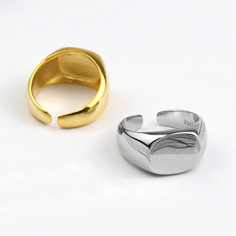 925 Sterling Silver Men Ring S – Signet Ring Men recenzja i cena