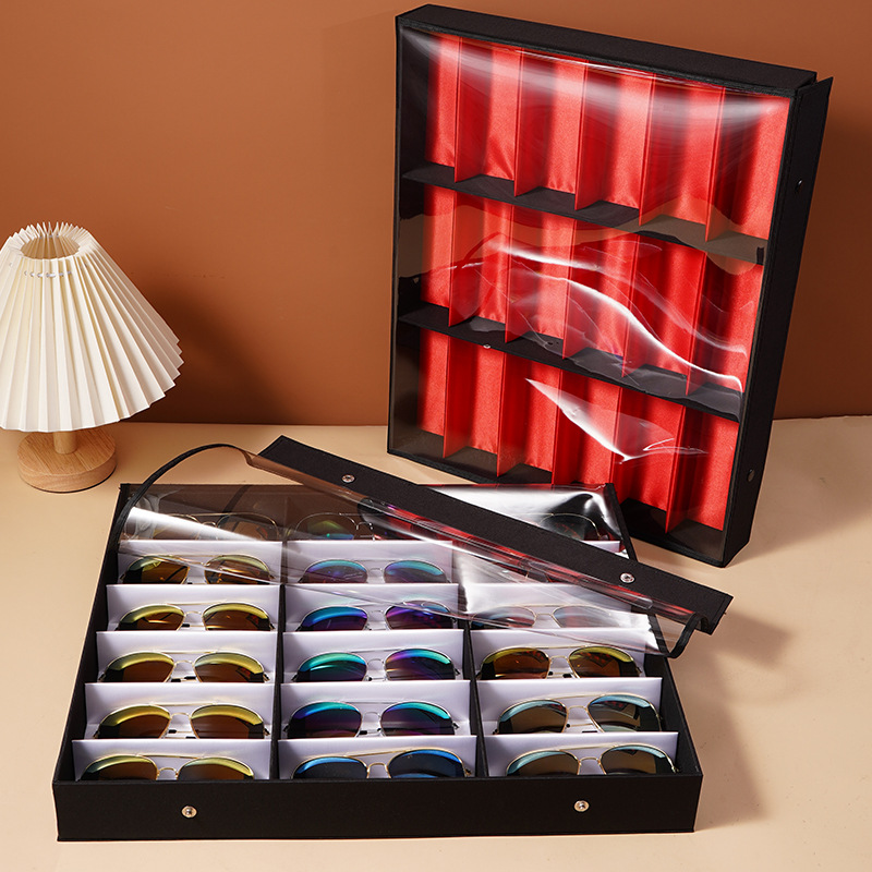 18 Slots /Grid Glasses Storage – Men'S Accessories Organizer Tray recenzja i cena