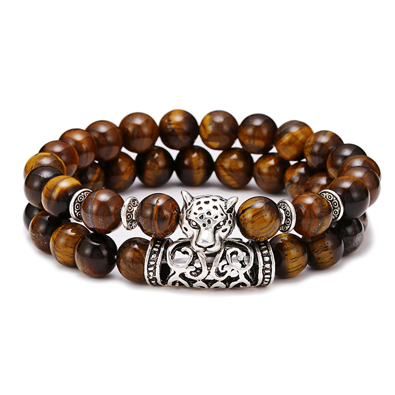 Premium 2Pcs/Set Leopard Beade – Men'S Accessories Premium recenzja i cena