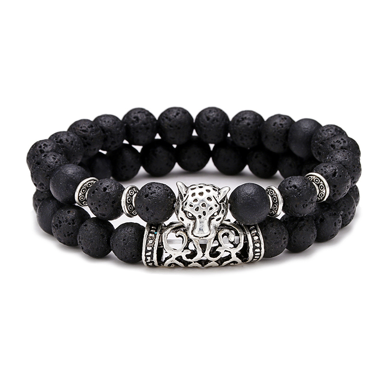 Premium 2Pcs/Set Leopard Beade – Men'S Accessories Premium recenzja i cena