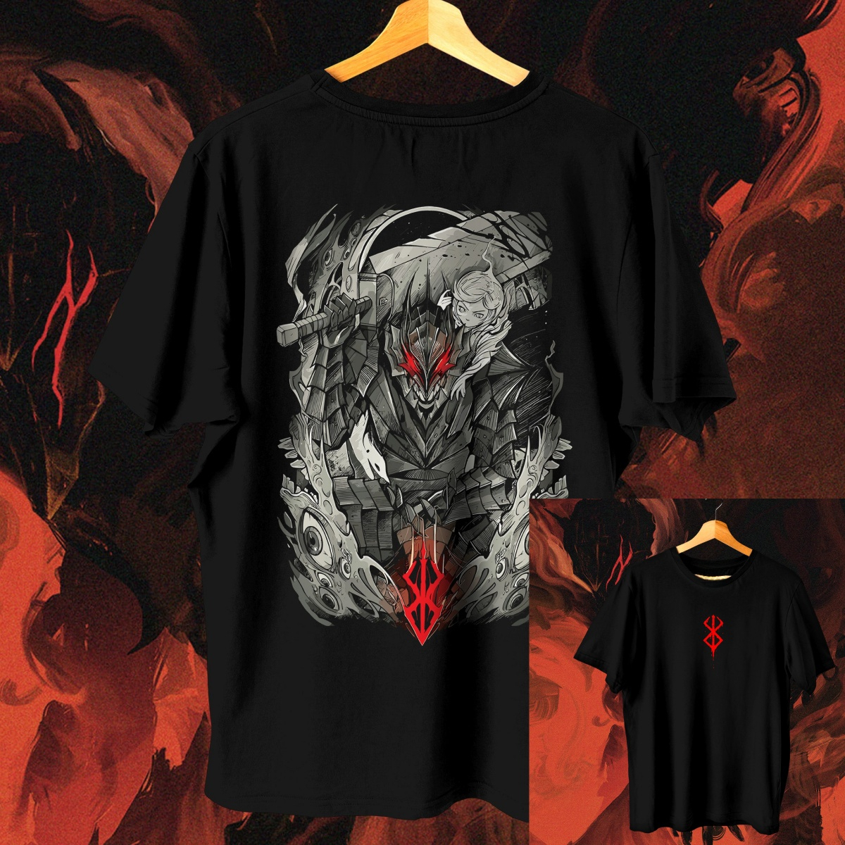 Art Black Berserk Anime T-Shir – Men Accessories Unique recenzja i cena