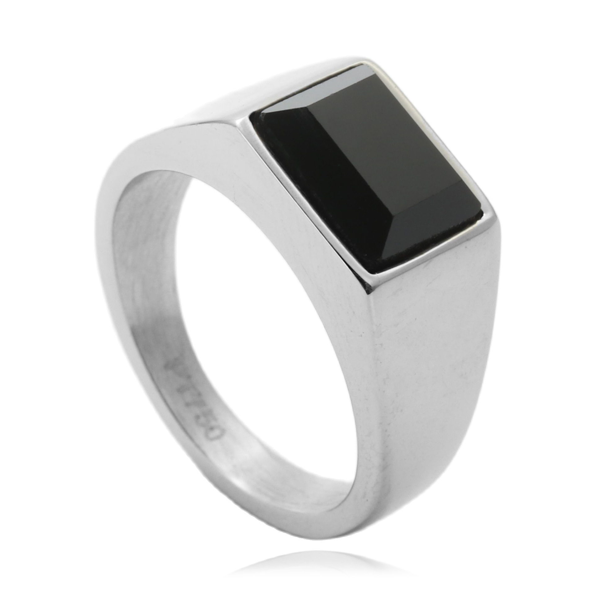 5 pieces Square Mens Black Sto – Signet Ring Men recenzja i cena