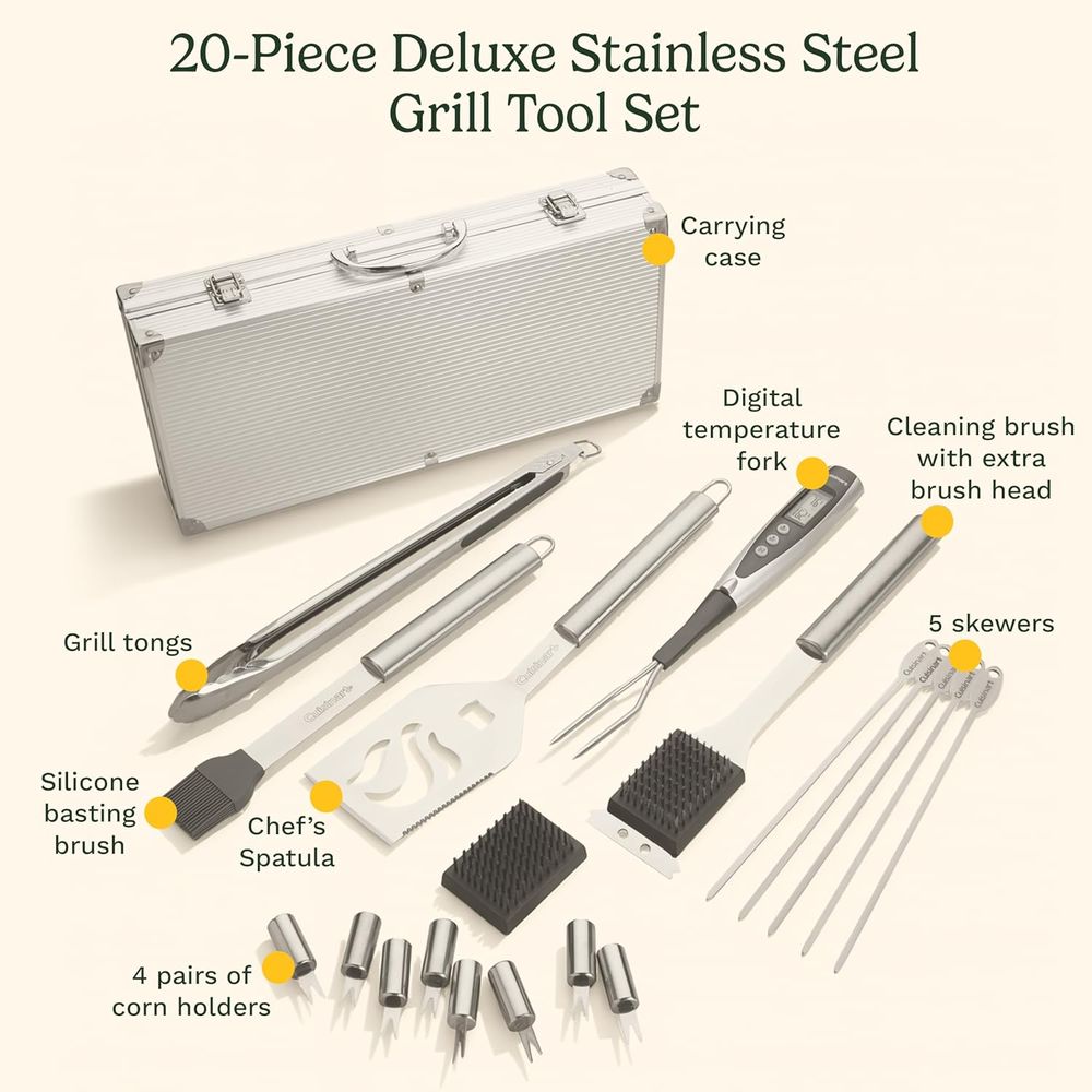 20-Piece Premium BBQ Tool Set  – Men'S Accessories Premium recenzja i cena