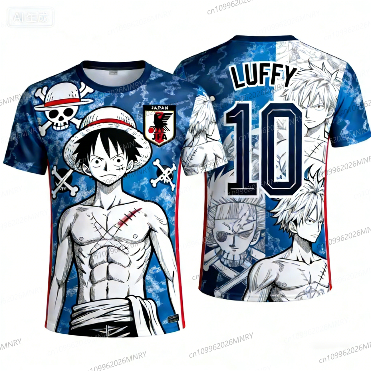 Japan One Piece Luffy T-shirt  – Men Accessories Unique recenzja i cena
