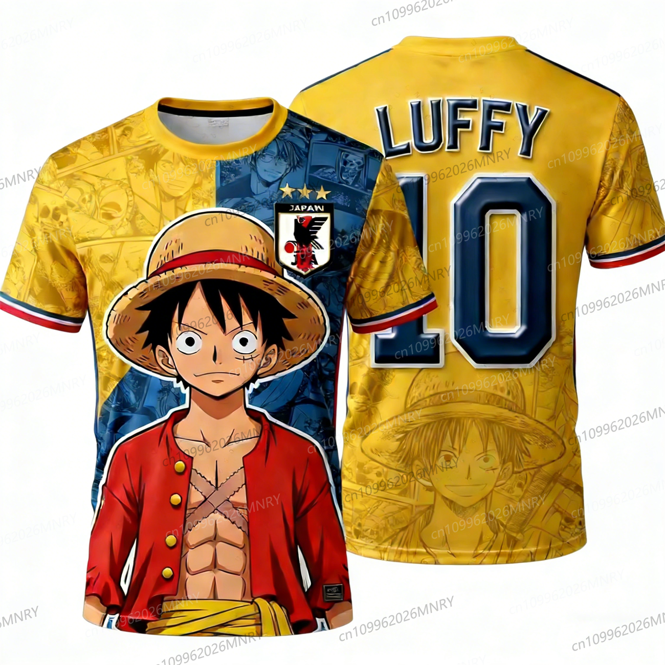 Japan One Piece Luffy T-shirt  – Men Accessories Unique recenzja i cena