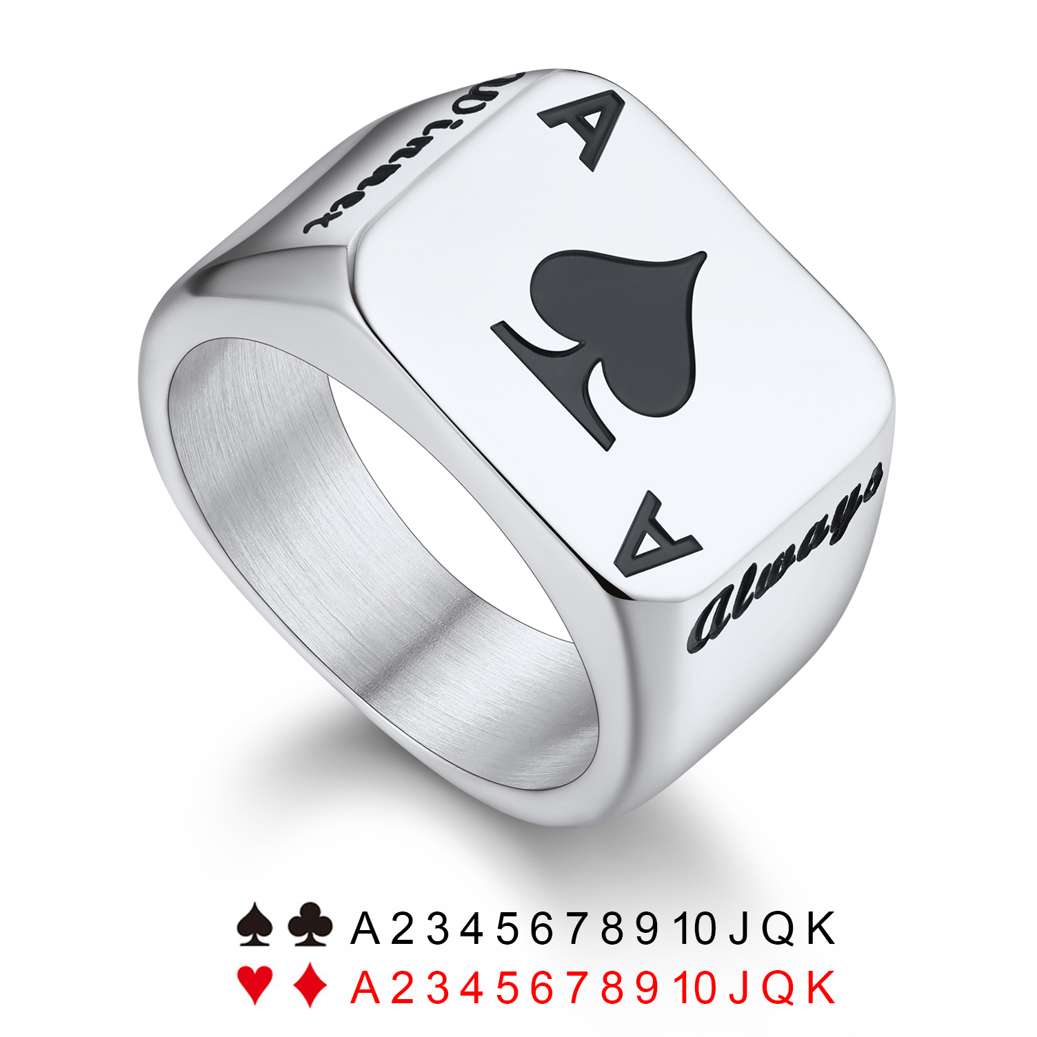 U7 Customized Square Rectangle – Signet Ring Men recenzja i cena