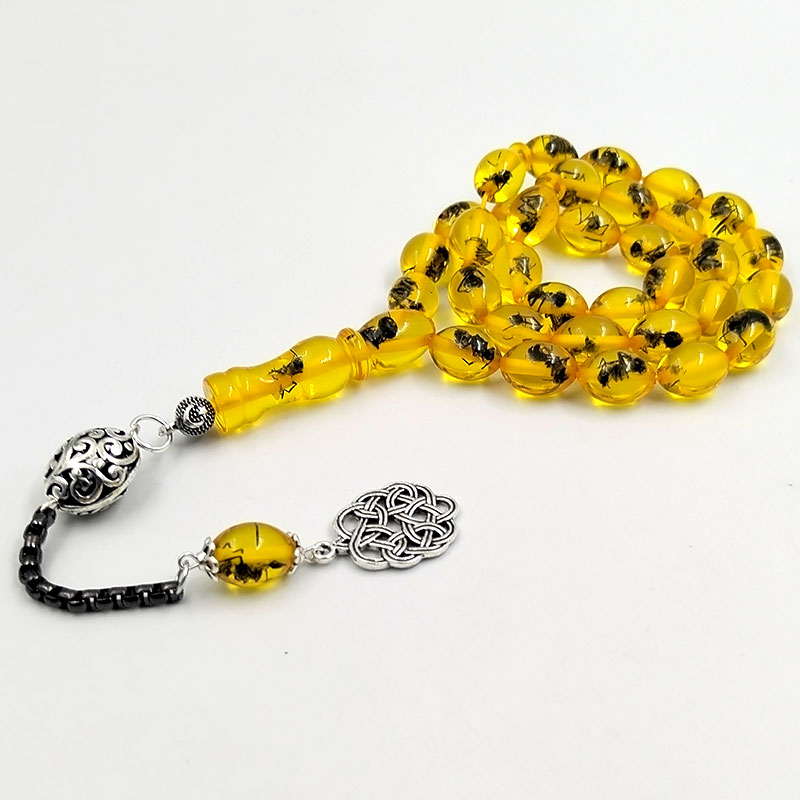 Tasbih men Yellow resin Real i – Men Accessories Hk recenzja i cena