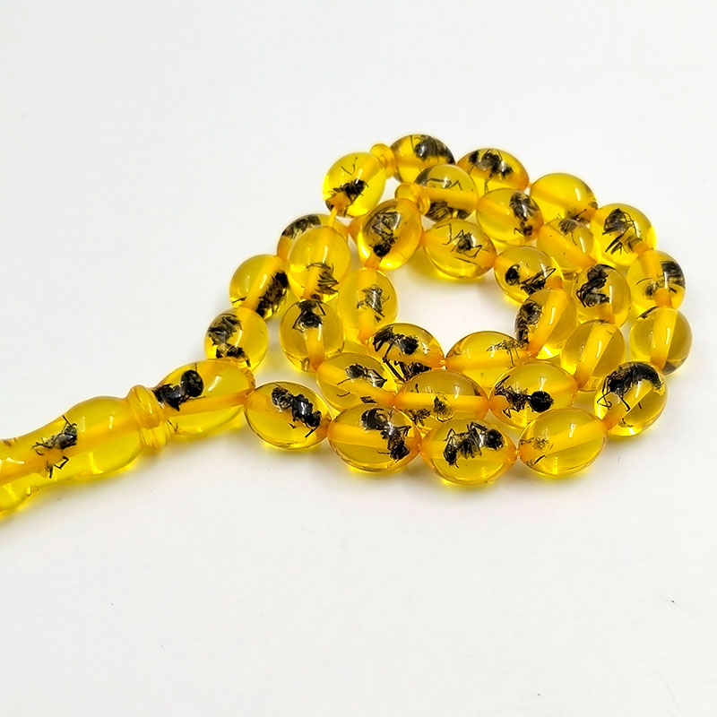 Tasbih men Yellow resin Real i – Men Accessories Hk recenzja i cena