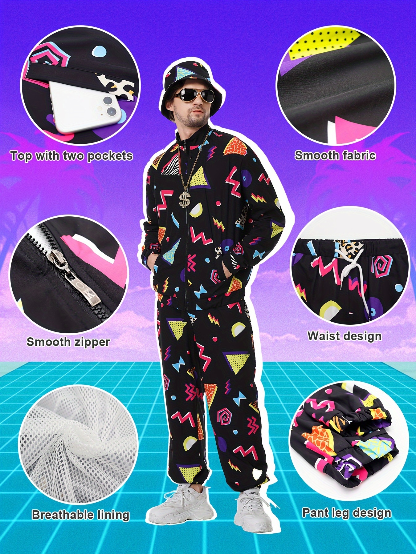 80s disco sportswear set with  – Men Accessories Hk recenzja i cena