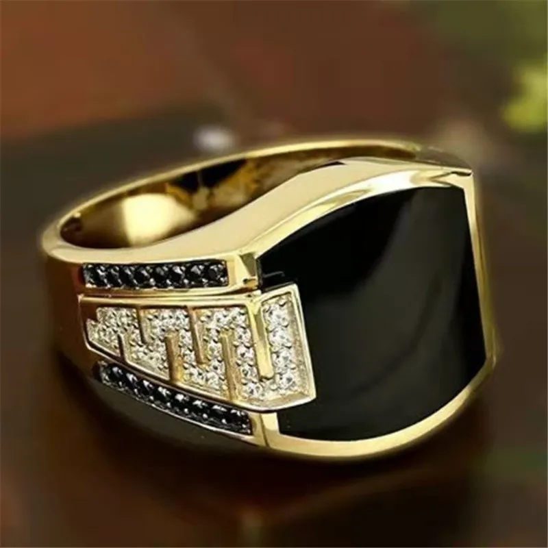 Signet Square Finger Rings For – Signet Ring Men recenzja i cena