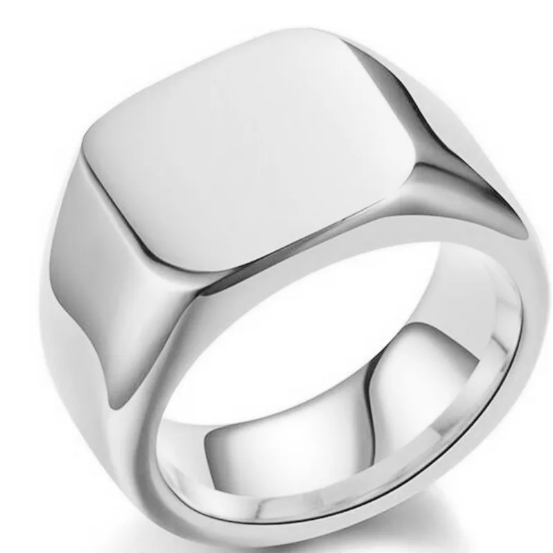 Signet Square Finger Rings For – Signet Ring Men recenzja i cena