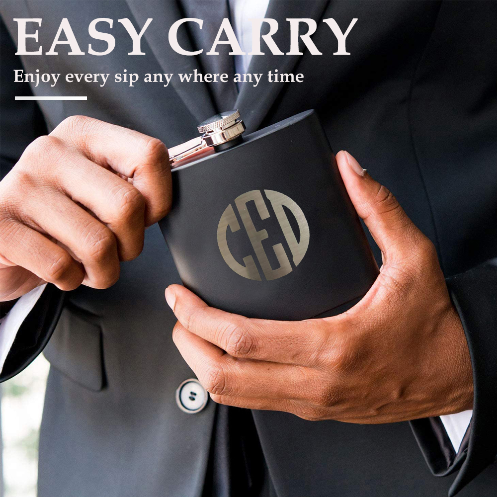 Custom Engraved Flask for Men  – Flask Stainless Steel recenzja i cena