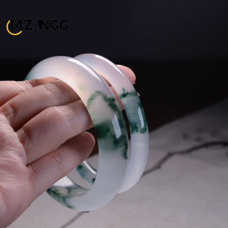Natural Green Jadeite Bangle J – Men'S Vegan Accessories recenzja i cena