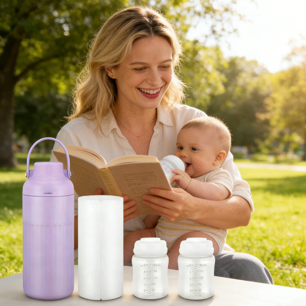 Portable Breast Milk Cooler fo – Flask Stainless Steel recenzja i cena