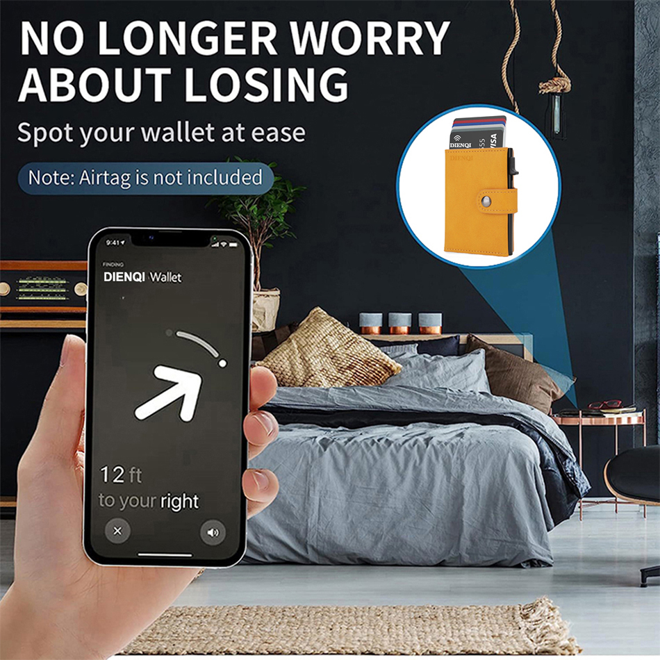 Airtag Wallet Rfid Credit Card – Card Case Minimalist recenzja i cena