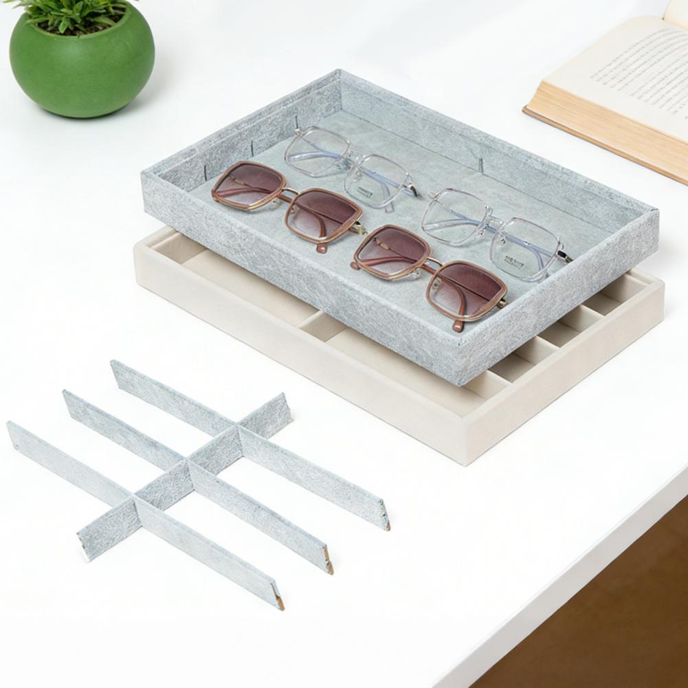 8 Grid Velvet Glasses Holder S – Men'S Accessories Organizer Tray recenzja i cena